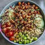 Peanut Chickpea Protein Bowl