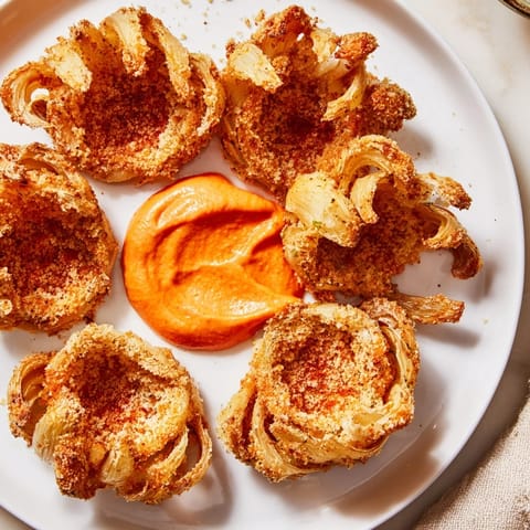 Onion Petals with Spicy Sauce