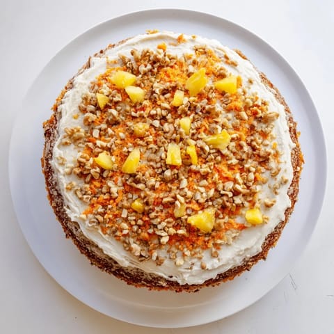 A slice of the moist carrot cake, frosted and garnished, ready to be enjoyed.