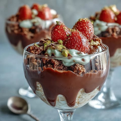 Dubai Chocolate Strawberry Cups