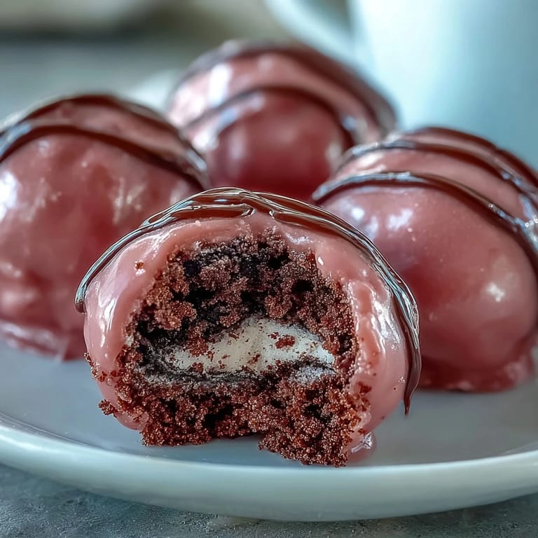 These bite-sized Oreo Truffle Balls feature a crunchy pink shell and creamy Oreo center, topped with sprinkles.