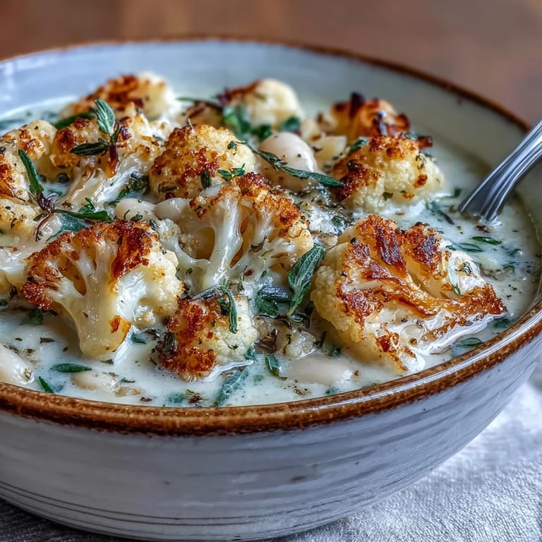 Steaming hot Tom Kha Soup features sliced chicken, mushrooms, and aromatic Thai herbs.