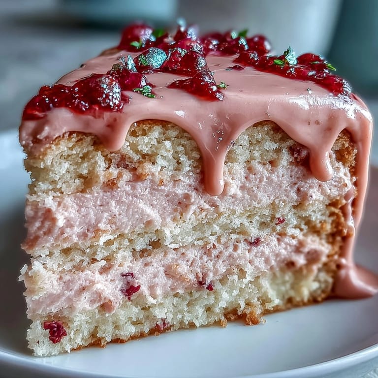 A stunning pink Rosé Velvet Cake, perfectly frosted for any celebration.