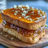 Dandelion Jelly with Fresh Lemon and Honey: a golden, floral spread with zesty citrus notes and wildflower sweetness.  