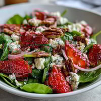 Spring Strawberry Spinach Salad