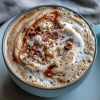 Creamy adaptogens latte with ashwagandha and reishi for a calming morning boost.