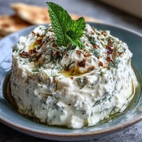 Creamy Greek Skyr Tzatziki with cooling cucumber and fresh dill, a healthy appetizer.
